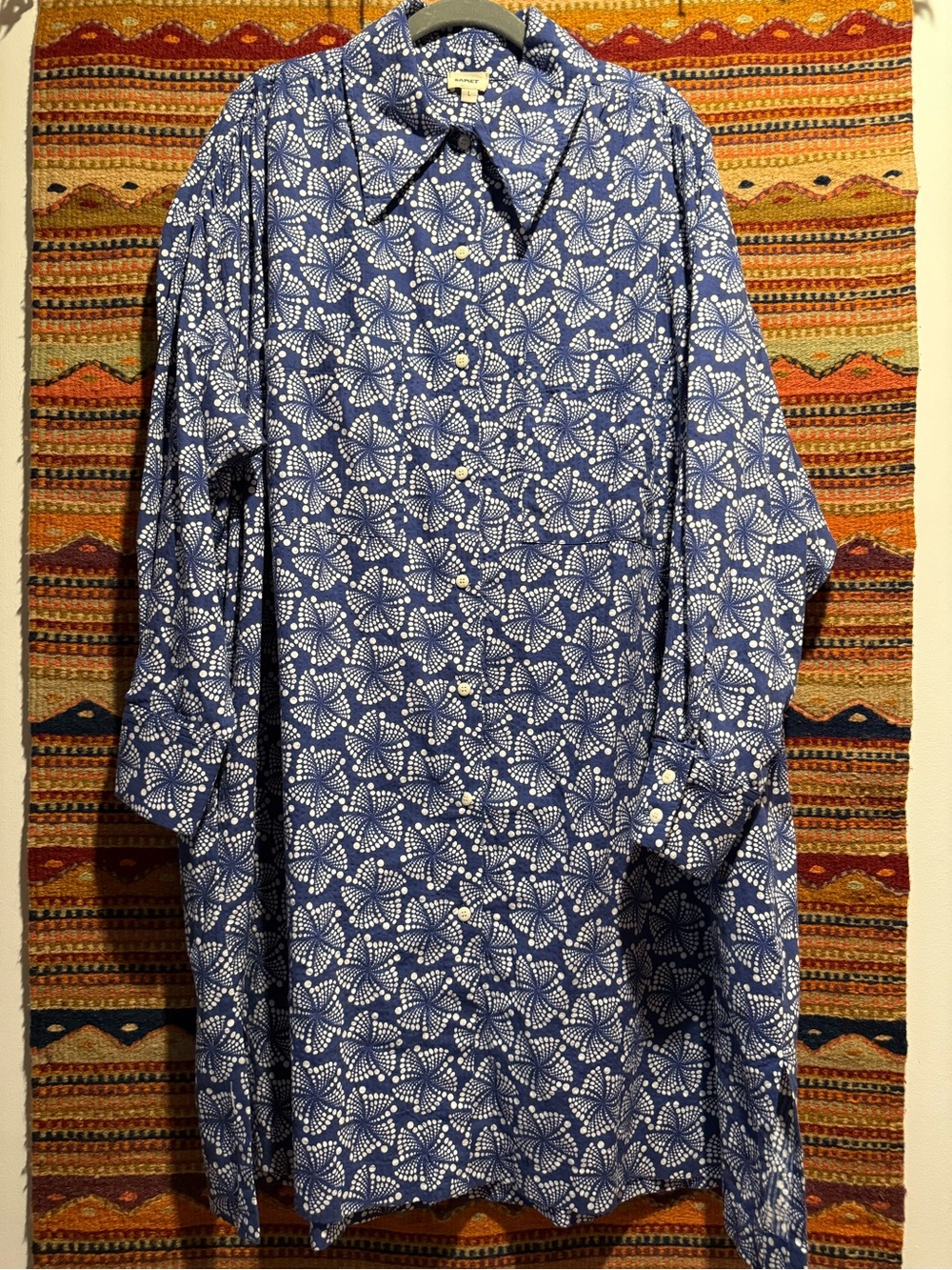 Samet (Ilana Kohn) Talia Mini Dress in Mandala Seersucker - Picture 5 of 13